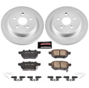 PowerStop Genuine Geomet Coated Rotor and Low-Dust Ceramic Brake Pad Kit