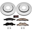 PowerStop Genuine Geomet Coated Rotor and Low-Dust Ceramic Brake Pad Kit