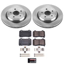 PowerStop OE Stock Replacement Low-Dust Ceramic Brake Pad and Rotor Kit