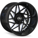 20x12 Cali Off-Road 9112 Gemini Gloss Black Milled 6x135 ET-51 Wheel Rim