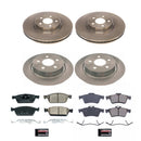 PowerStop OE Stock Replacement Low-Dust Ceramic Brake Pad and Rotor Kit
