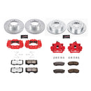 PowerStop Z36 Truck and SUV Ceramic Brake Pad, Drilled & Slotted Rotor, and Cali
