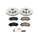 PowerStop OE Stock Replacement Low-Dust Ceramic Brake Pad and Rotor Kit