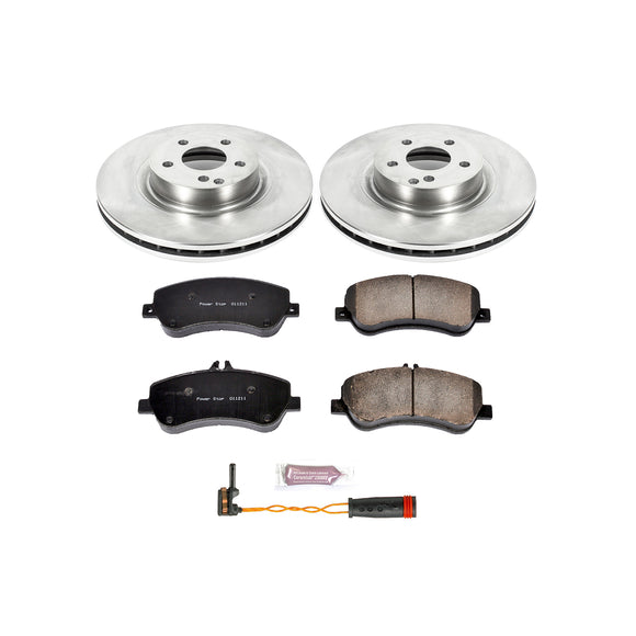 PowerStop OE Stock Replacement Low-Dust Ceramic Brake Pad and Rotor Kit