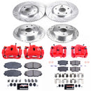 PowerStop Z23 Daily Driver Carbon-Fiber Ceramic Pads Drilled & Slotted Rotor & C