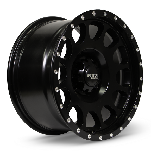 18x9 RTX Baja Satin Black with Milled Rivets 6x139.7 ET10 wheel/rim