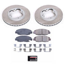 PowerStop Semi-Coated Rotor and Low-Dust Ceramic Brake Pad Kit
