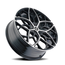 22x8.5 Kraze Ricochet Gloss Black Machined 5x112 ET38 CB72.62 Wheel Rim