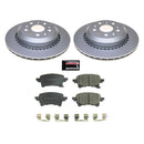 PowerStop Genuine Geomet Coated Rotor and Low-Dust Ceramic Brake Pad Kit