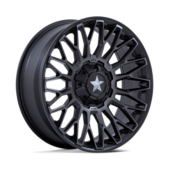 14X7 Msa Offroad Wheels M50 Clubber Black 4X137 4X156 ET10 Wheel Rim