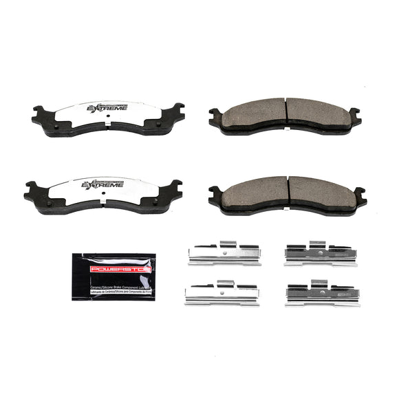 PowerStop Z36 Truck And Tow Carbon-Fiber Ceramic Brake Pads With Hardware