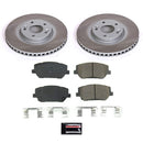 PowerStop Semi-Coated Rotor and Low-Dust Ceramic Brake Pad Kit
