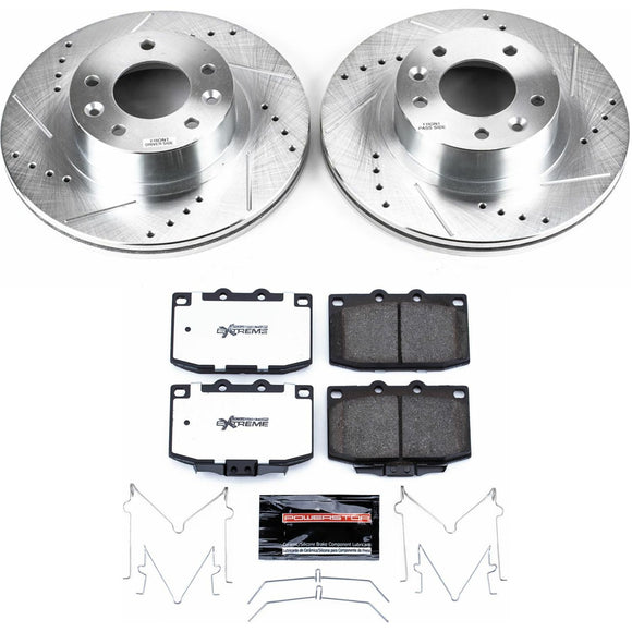 PowerStop Z26 Street Performance Ceramic Brake Pad and Drilled & Slotted Rotor K