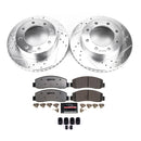 PowerStop Z36 Carbon-Fiber Ceramic Brake Pad with Drilled and Slotted Rotor Kit