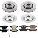 PowerStop OE Stock Replacement Low-Dust Ceramic Brake Pad and Rotor Kit