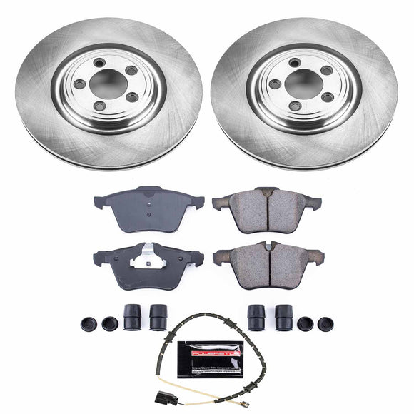 PowerStop OE Stock Replacement Low-Dust Ceramic Brake Pad and Rotor Kit