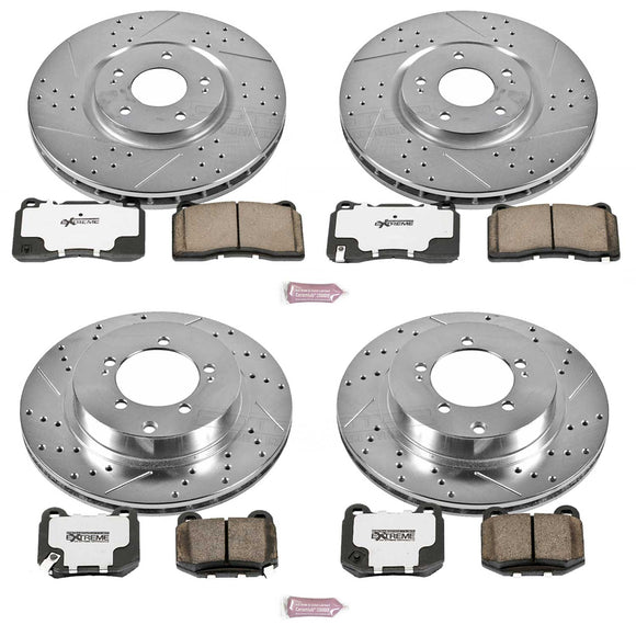 PowerStop Z26 Street Performance Ceramic Brake Pad and Drilled & Slotted Rotor K