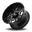 22x12 Hardrock Reckless Xposed Gloss Black Milled 6x135 ET-51 wheel/rim-4