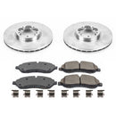 PowerStop OE Stock Replacement Low-Dust Ceramic Brake Pad and Rotor Kit