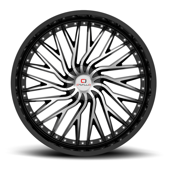 22x8.5 Cavallo CLV-43 Gloss Black 5x114.3/120 ET38 wheel/rim