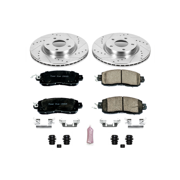 PowerStop Z23 Daily Driver Carbon-Fiber Ceramic Brake Pad and Drilled & Slotted
