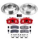 PowerStop Z23 Daily Driver Carbon-Fiber Ceramic Pads Drilled & Slotted Rotor & C