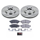 PowerStop OE Stock Replacement Low-Dust Ceramic Brake Pad and Rotor Kit