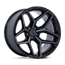 17x9 Fuel Off-Road Flux Gloss Black Brushed Face With Gray Tint 5x127 ET1 Wheel