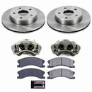 PowerStop OE Stock Replacement Low-Dust Ceramic Brake Pad, Rotor and Caliper Kit