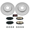 PowerStop Genuine Geomet Coated Rotor and Low-Dust Ceramic Brake Pad Kit