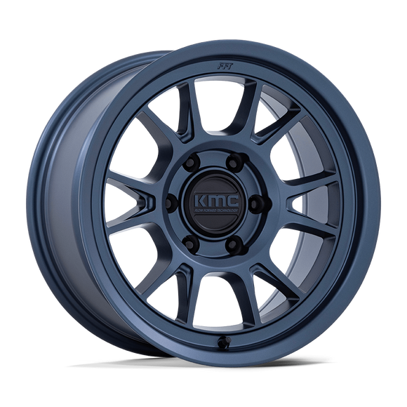 17X8.5 KMC KM729 Range Metallic Blue 5x127 ET-10 Wheel Rim
