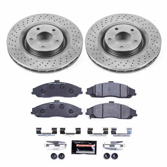 PowerStop Track Day High-Performance Brake Pad and Rotor Kit