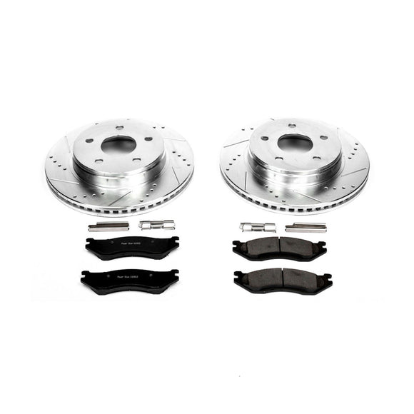 PowerStop Z23 Daily Driver Carbon-Fiber Ceramic Brake Pad and Drilled & Slotted