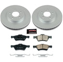 PowerStop Genuine Geomet Coated Rotor and Low-Dust Ceramic Brake Pad Kit