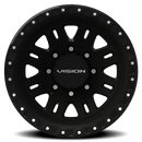 17x6.5 Vision 408 Manx 2 Dually Satin Black Wheel 8x170 ET-143 CB125.2