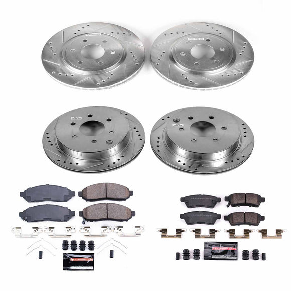 PowerStop Z23 Daily Driver Carbon-Fiber Ceramic Brake Pad and Drilled & Slotted