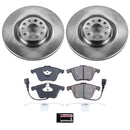PowerStop OE Stock Replacement Low-Dust Ceramic Brake Pad and Rotor Kit