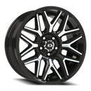 20X9 Vision 305 Rekluse Gloss Black Machined Face Wheel 5x127 5x5 ET-12 CB78.1