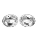 PowerStop Evolution Drilled Slotted Rotors Pair Rear For Suzuki Kizashi