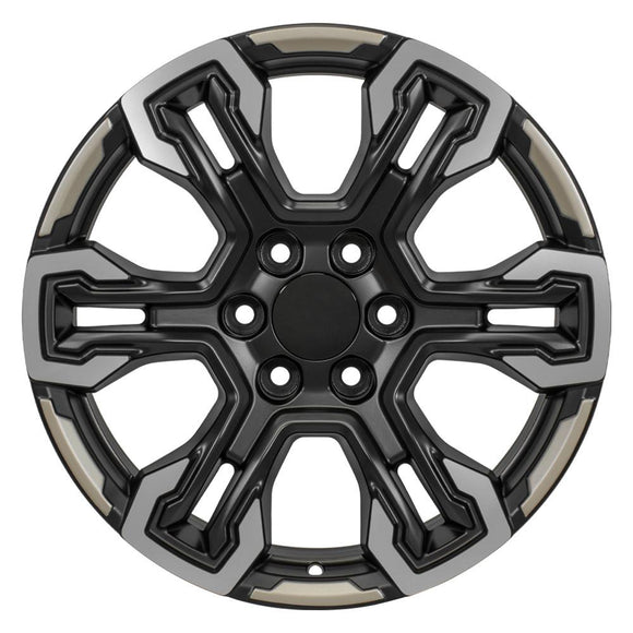 20" Replica CV65 fits Chevrolet Silverado 20 in. x 9 in. Gloss Black