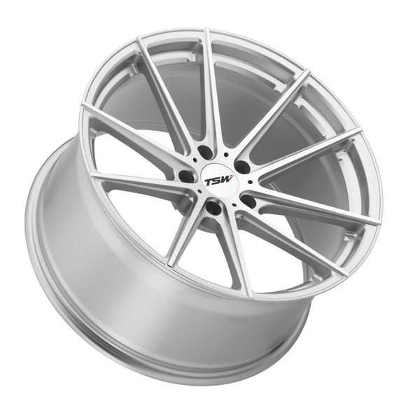 20X10.5 TSW Bathurst Wheel/Rim Silver w/ Mirror Face 5X120 20-10.5 5-120