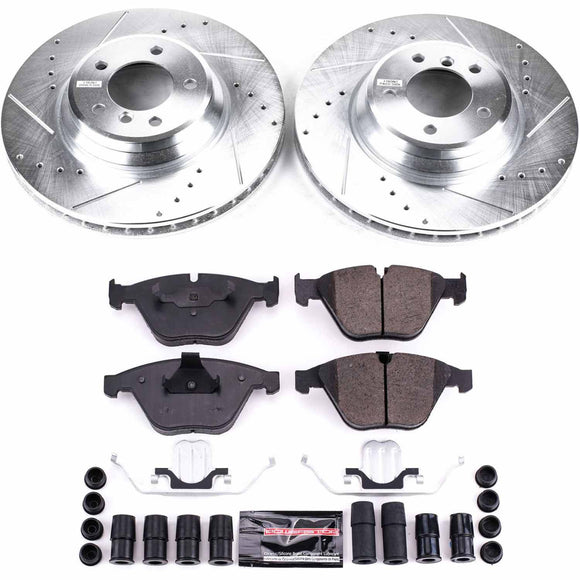 PowerStop Z23 Daily Driver Carbon-Fiber Ceramic Brake Pad and Drilled & Slotted