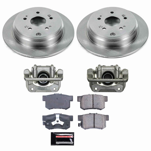 PowerStop OE Stock Replacement Low-Dust Ceramic Brake Pad, Rotor and Caliper Kit