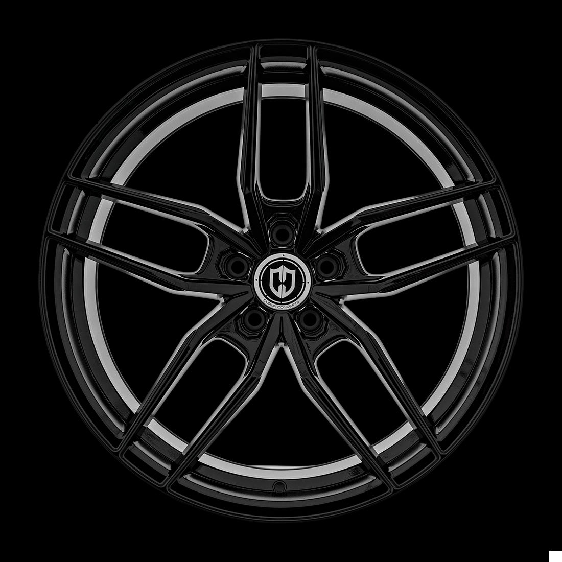 18x9.5 Curva CFF25 Gloss Black 5x120 ET35 wheel/rim - 0