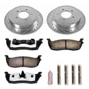 PowerStop Z36 Carbon-Fiber Ceramic Brake Pad with Drilled and Slotted Rotor Kit
