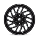 20x9 Fuel Off-Road D807 Hurricane Black 6x135 ET1 CB87.1 Wheel Rim