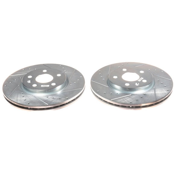 PowerStop Evolution Performance Drilled, Slotted & Plated Brake Rotor Pair