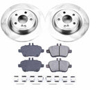 PowerStop OE Stock Replacement Low-Dust Ceramic Brake Pad and Rotor Kit