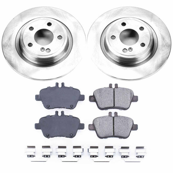 PowerStop OE Stock Replacement Low-Dust Ceramic Brake Pad and Rotor Kit
