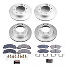 PowerStop Genuine Geomet Coated Rotor and Low-Dust Ceramic Brake Pad Kit